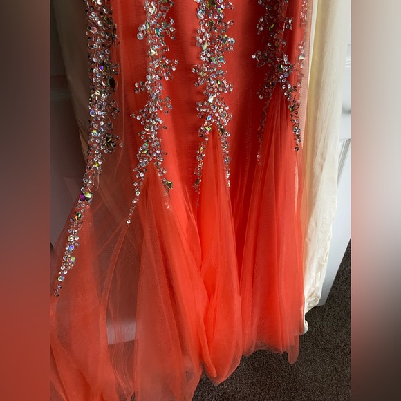 Nectarine Prom/Pageant/Evening Gown Sz S - Picture 5 of 14